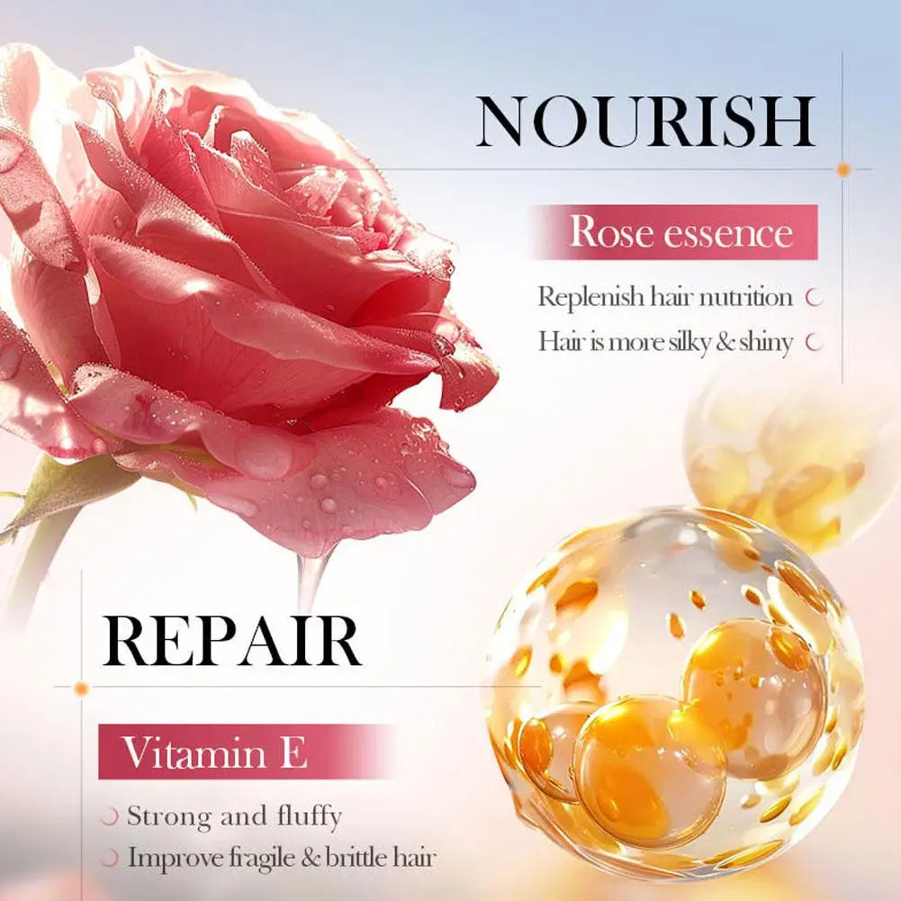 Hair Care Essence Capsules Bee-Infused For Women & Men Hair Care Oil Smooth Repair Damaged Hair Treatment Serum,Vitamin A,E,H,B5