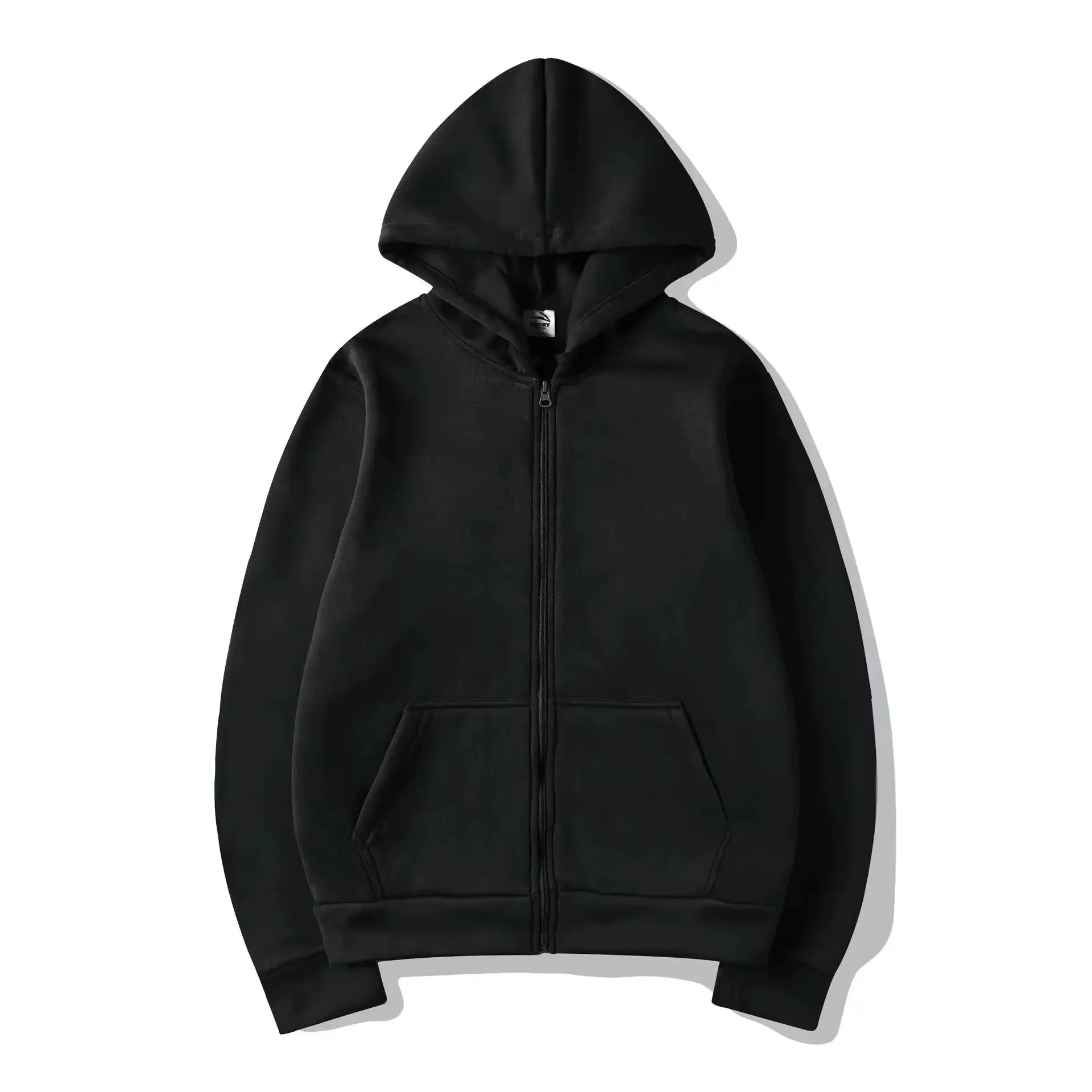 Men’s High Street Solid Zip-Up Hoodie