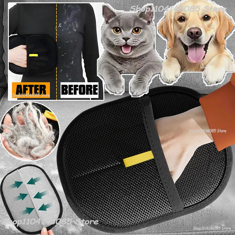 Pet Grooming Gloves Static Dedusting Brush Pet Hair Remover Brush Removing Dog Cat Hair From Sofa Carpet Clothes Pet Products