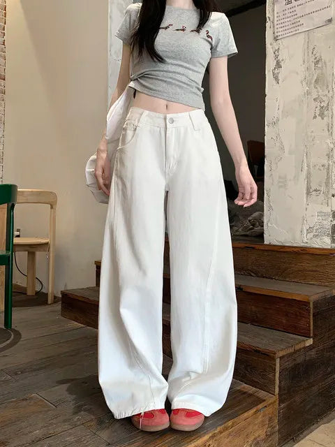 Women's Clothing Black Jeans Tie Dye Bleached Irregular Design Gradient Multi Color Female Denim Fashion Unique Colorful Cool