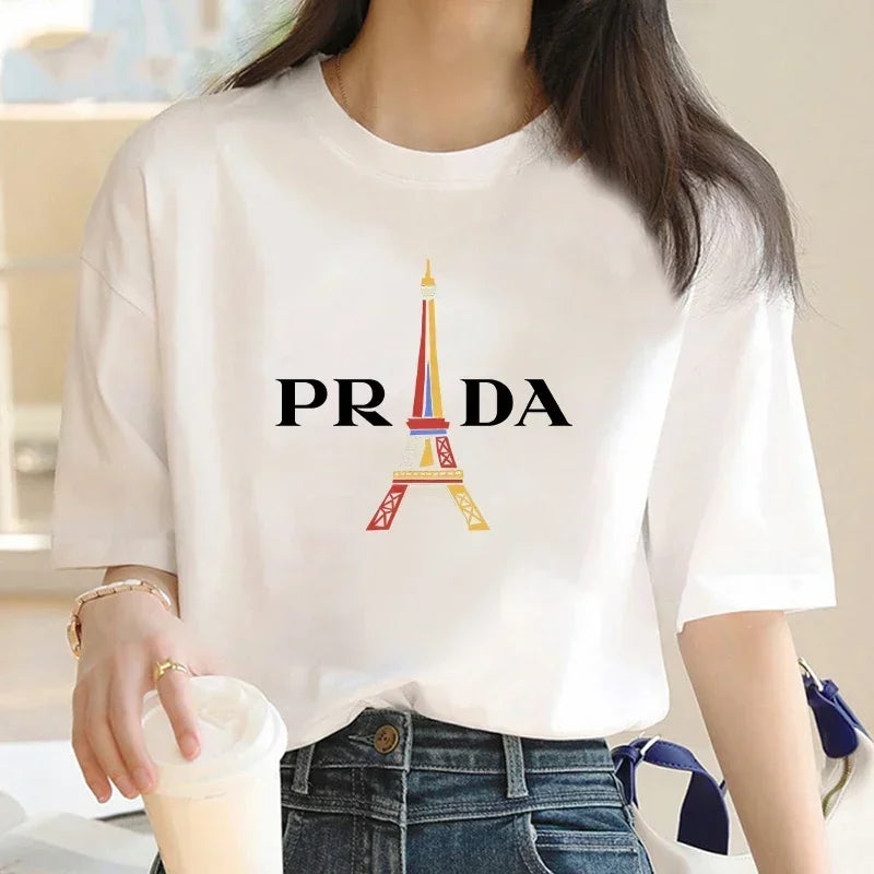 Classic Printed Summer Pullover Tee