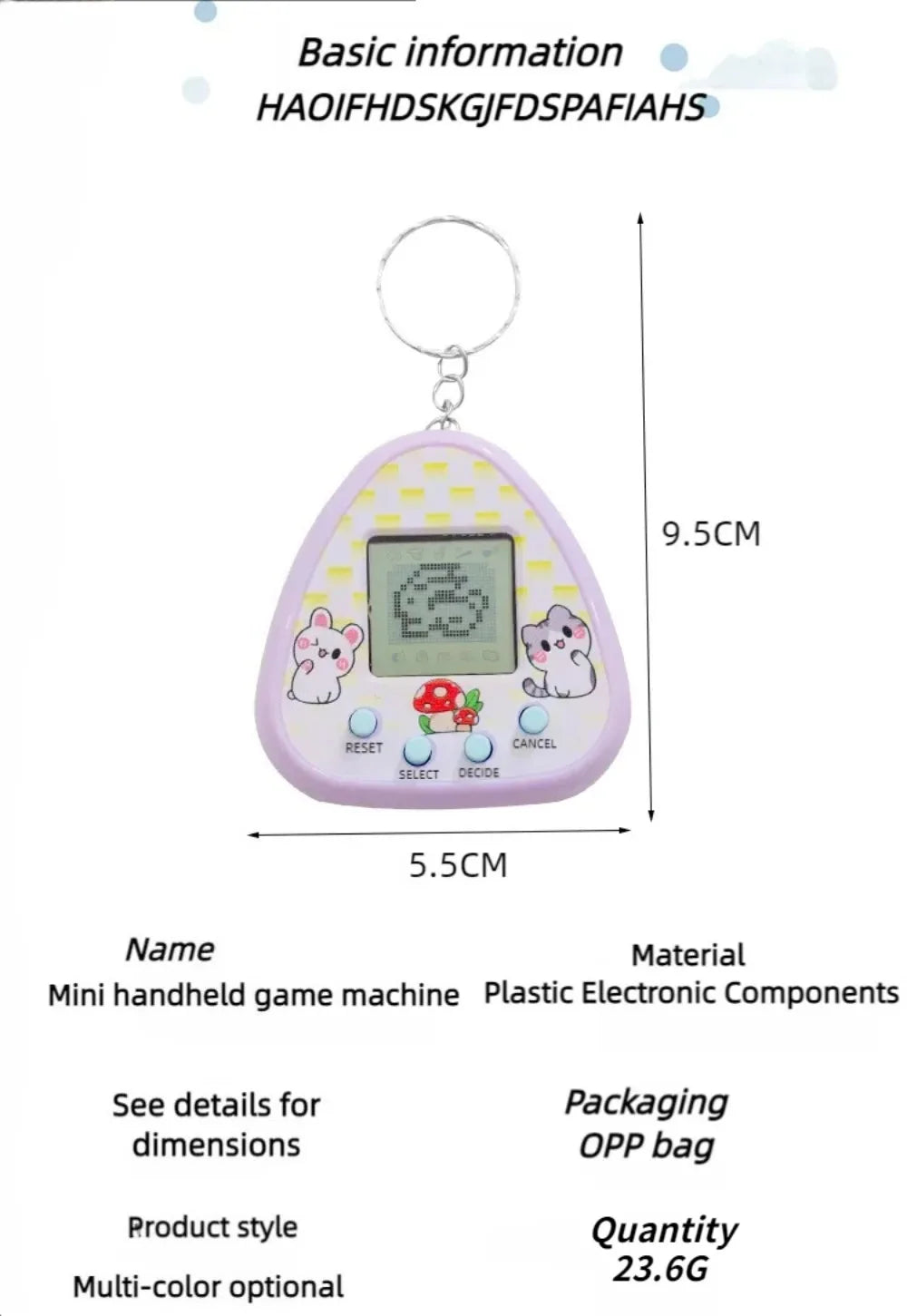 Electronic Pets Game Toys Virtual Tamagotchi in Russian Original German Spanish Polish Digital Animals Toys For Kids Child Pixel