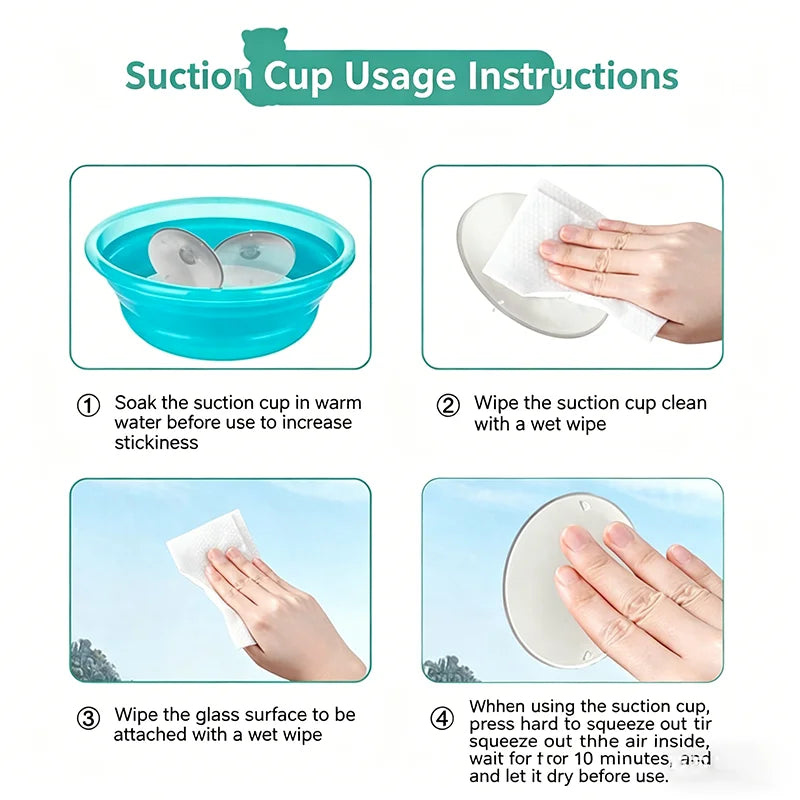 Suction Cup Window Hammock Bed