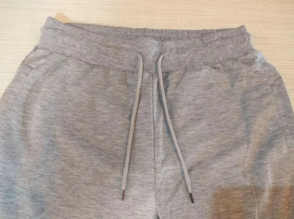 Men's Summer Casual Joggers, Elastic Drawstring Waist and Cuffs, Logo Print, Loose Fit, Comfortable Fabric, Sports Pants
