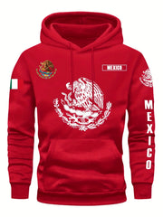 Hoodie Sweatshirt Mexican Flag Eagle Featuring Cactus Pirate Daily Outdoor Fitness Sport Casual Warm Autumn Winter Men Women Top