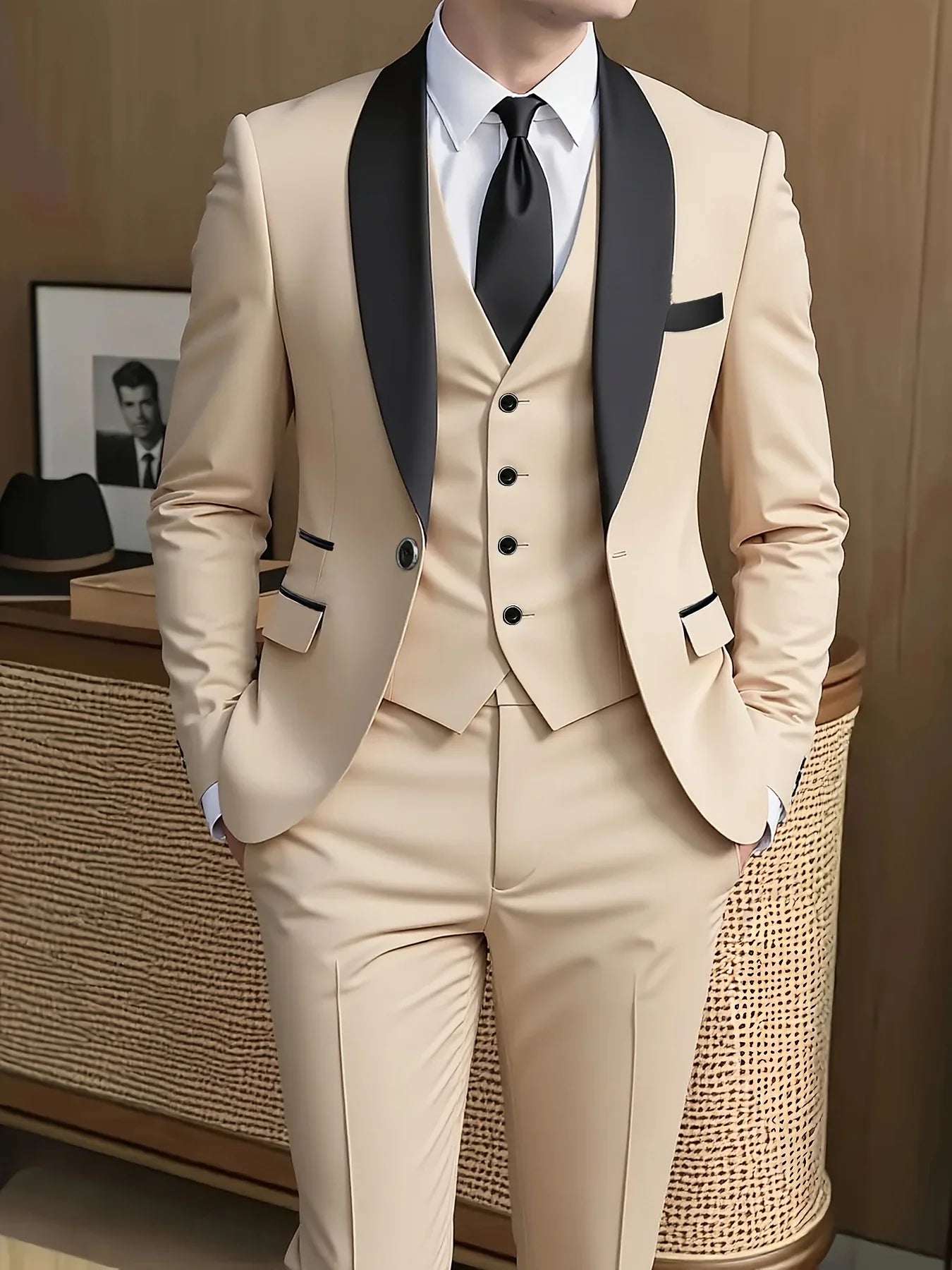 Classic Three-Piece Formal Suit Set