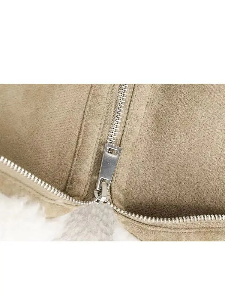 Reversible Fleece Streetwear Winter Jacket
