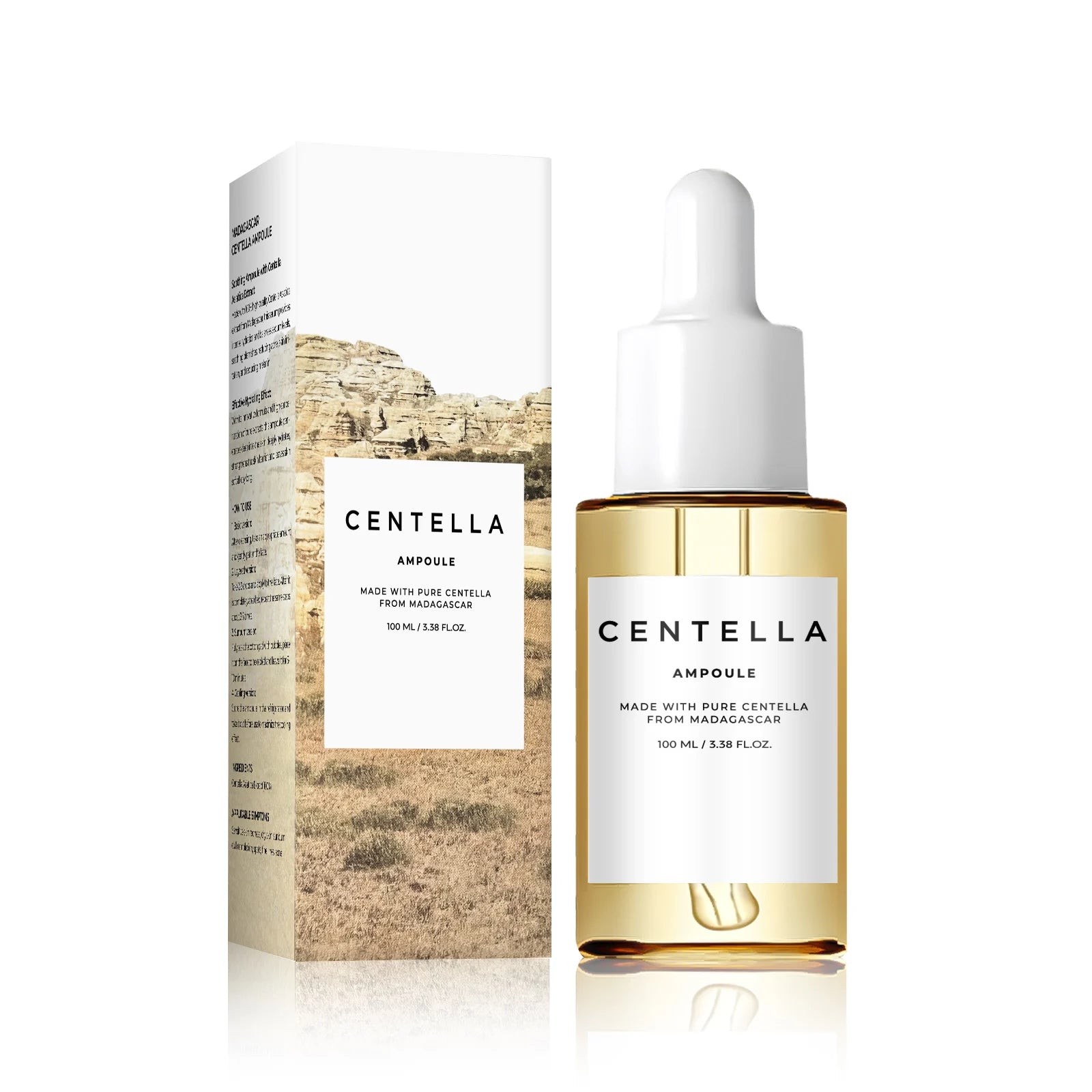 Centella Asiatica Tea Essence 55ml Soothing Skin Relief Hydrating Face Serum Calming Moisture Pores Face Care Essence