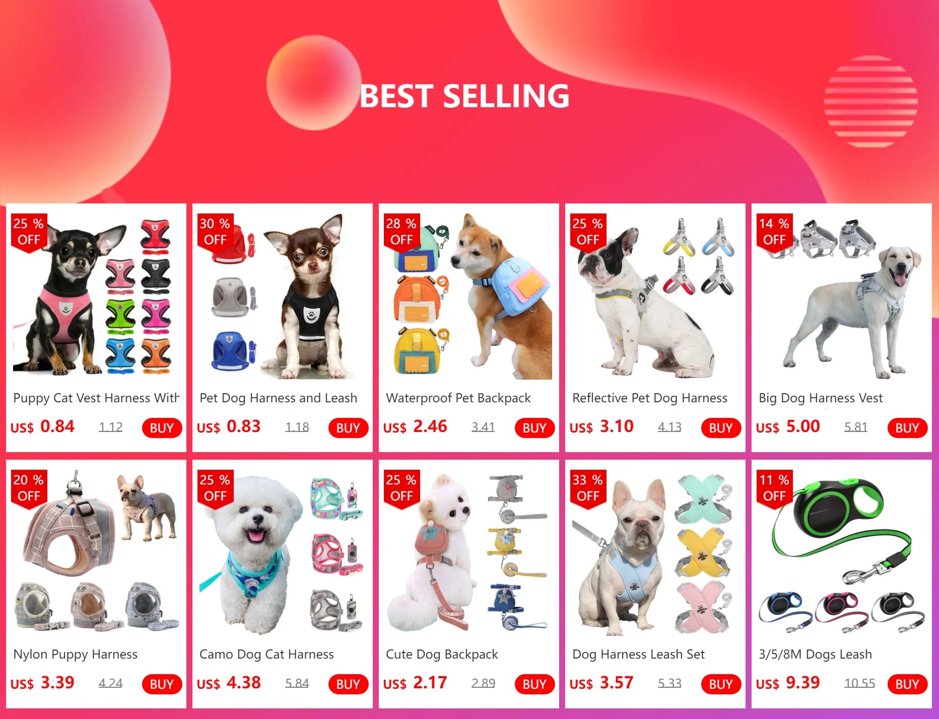 Waterproof Pet Backpack For Dogs Puppy Bag With Harness Collar Outdoor Travel Dog Snacks Backpack French Bulldog Dog Accessories