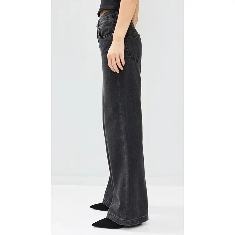 Retro Straight High Waist Jeans