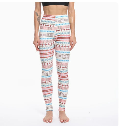 Christmas Leggings  Fashion Milu Deer Printing Festival Ultra Soft Brushed Pants Ankle Length Black Deals