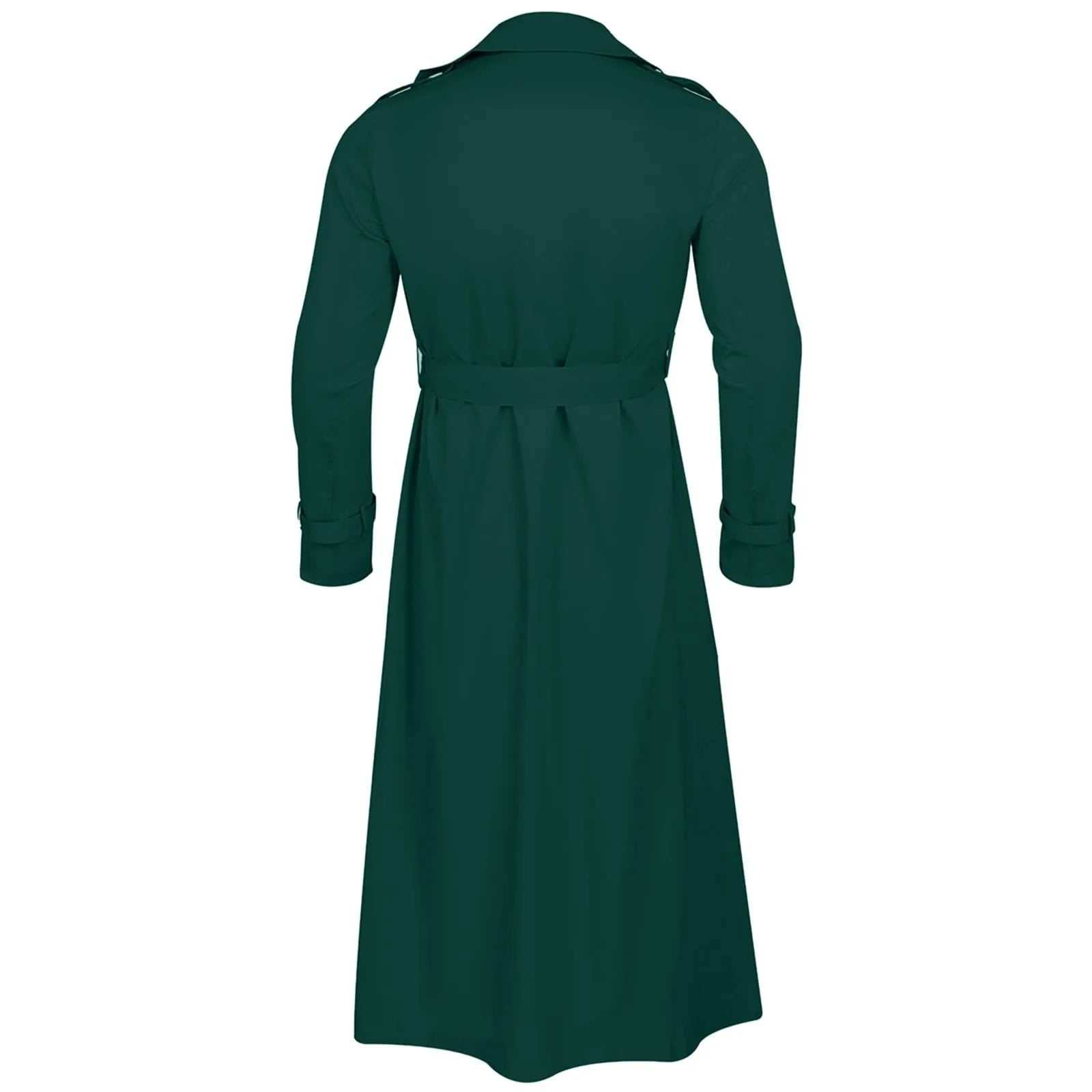 Men’s Luxury Full-Length Trench Coat – England Style Business Overcoat
