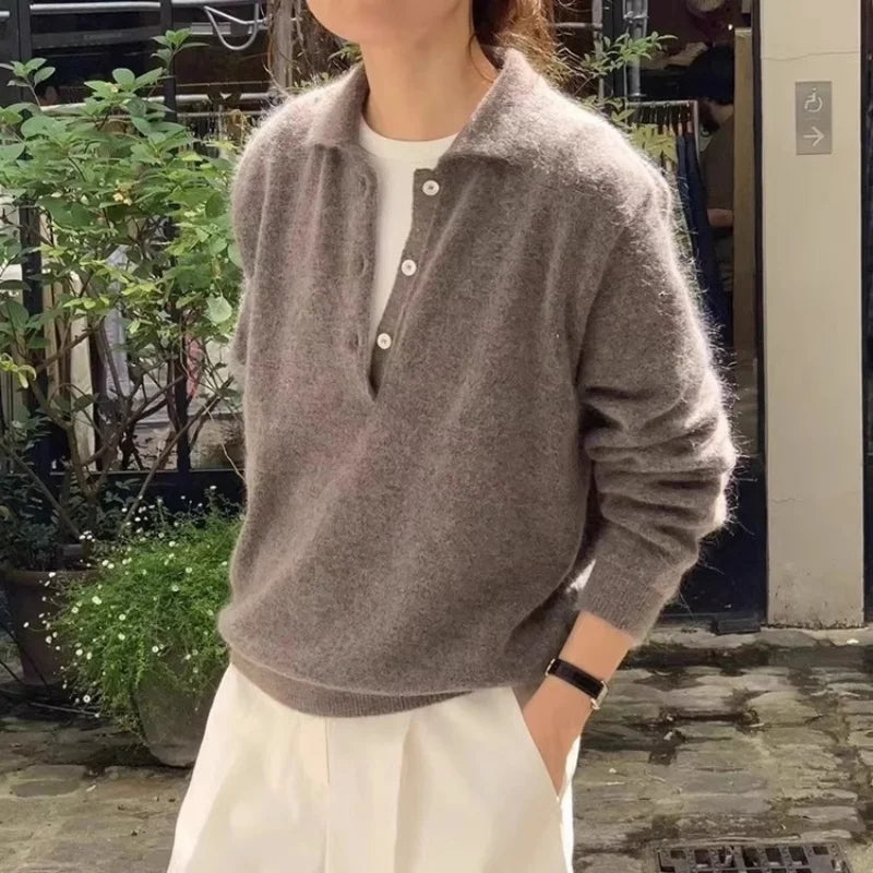 Wool Knitted Casual Pullover Sweater