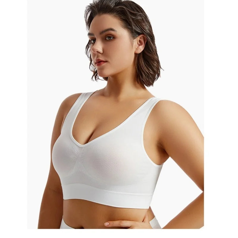 Seamless Sports Bras For Women Push-Up Bra Female Breathable Brassiere No Pads Bralette Solid Color Crop Top Sexy Lingerie S-5XL