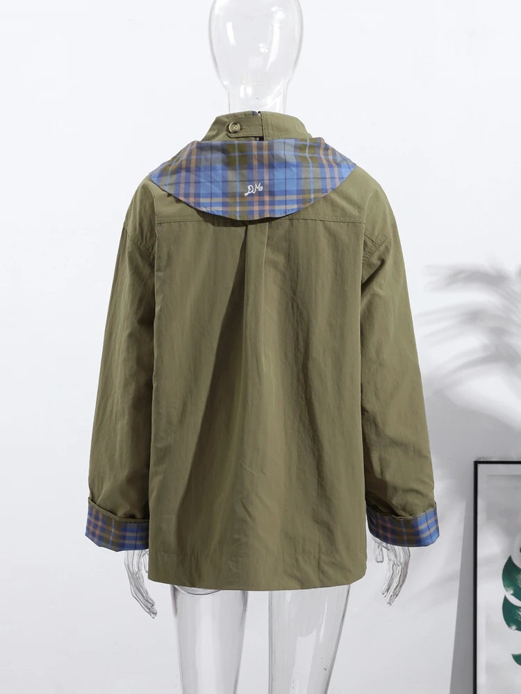 Casual Double Sided Women Coats Loose Long Sleeve Turn-Down Collar Pocket Female Jacket 2026 Autumn Fashion Lady Outwear New