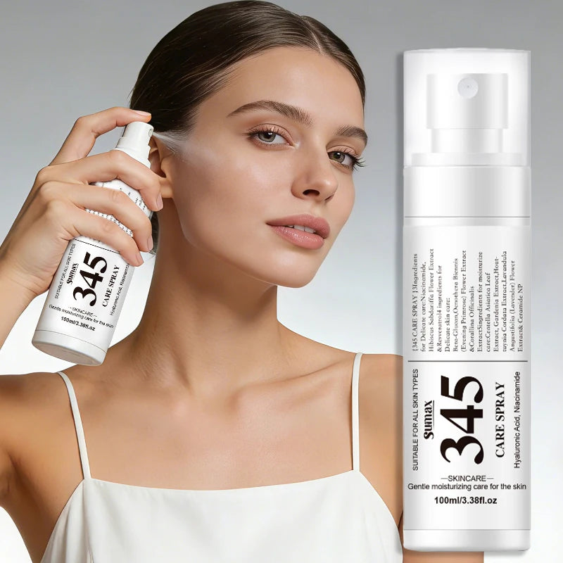 345 Skincare Set With Eye Cream Moisturizing Cream Relief Spray Hydrating Soothing Brightening For All Skin Types Sensitive Skin