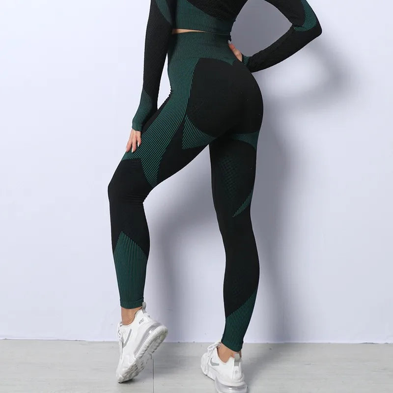 High-Waisted Leggings for Women, Perfect for Yoga and Fitness, Seamless and Peach-Bum Design