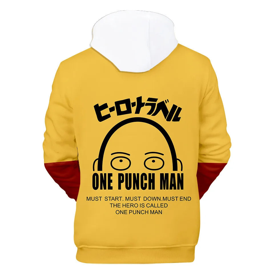 Coat Anime Saitama Oppai Hooded Hoodie Men Women Fleece Sweatshirt Fashion Harajuku Jacket Brand Clothes Cosplay Costume