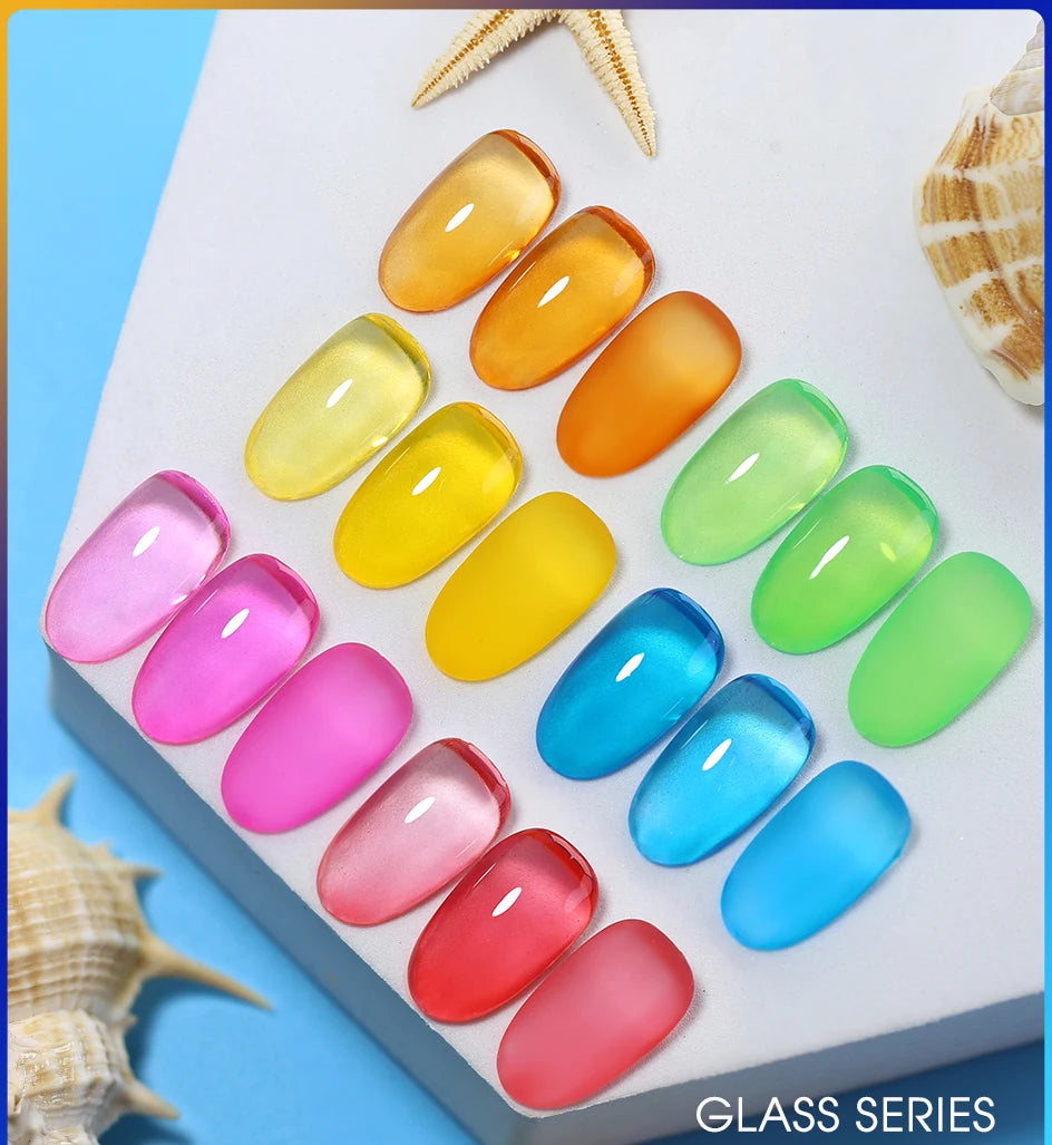 NAILCO 15ml Colorful Jelly Gel Nail Polish Gorgeous Color HEMA TPO FREE Soak Off UV LED Semi Permanent Long Wear Gel Varnish