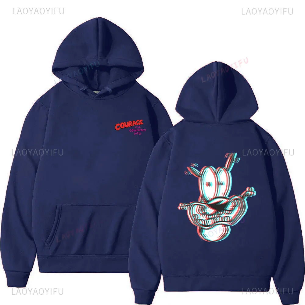 Vintage Cartoon Drop Shoulder Hoodie