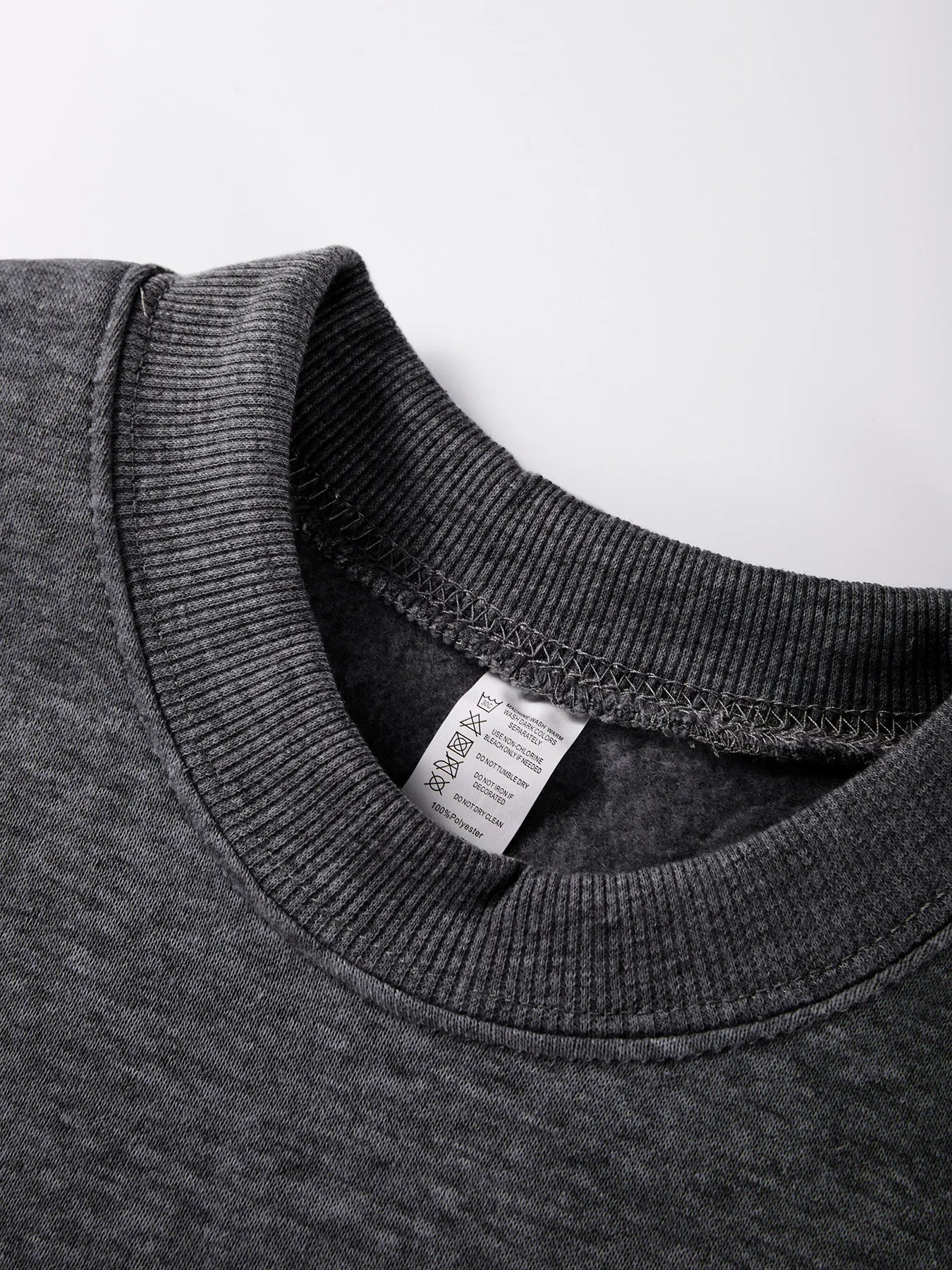 Men'S Solid Sweatshirts Autumn Winter Loose Fleece Soft Hoodies Basics Crewneck Warm Sportswears Street Casual Mens Clothes