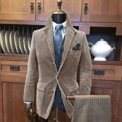 Corduroy Casual Suit Jacket