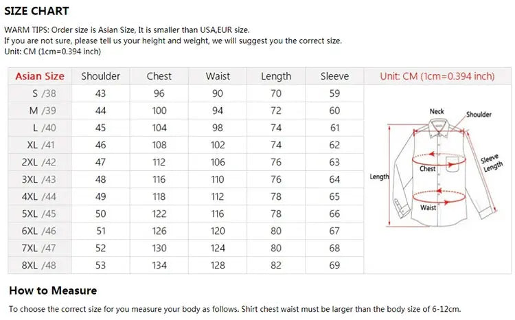 Slim Breathable Dress Shirt Men