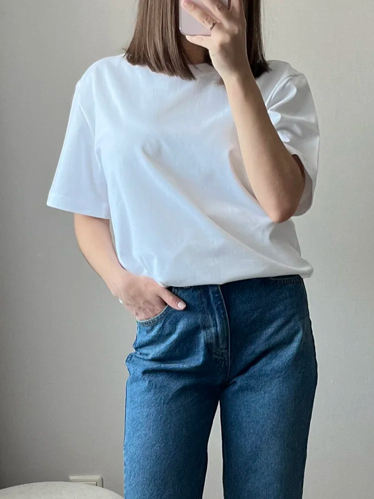 Soft Loose Cotton Summer Tee