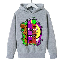 Kids Cartoon Sporty Pullover Hoodie