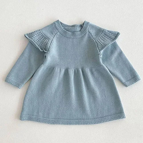 Knitted Princess Party Girls Dress
