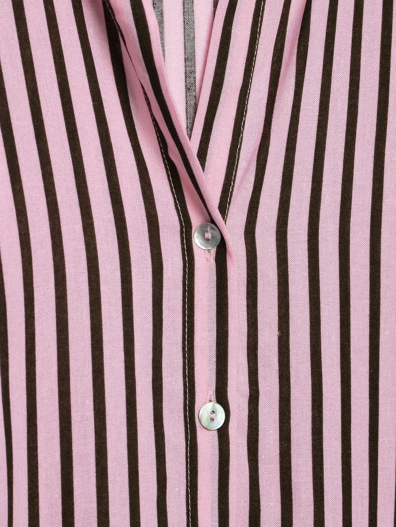 Women Striped Shirts For Women Vintage Elegant Puff Sleeve Summer New High Street Clothes Leisure Single-breasted Lapel Blouse