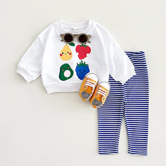 Fruit Print Baby Outfit Set