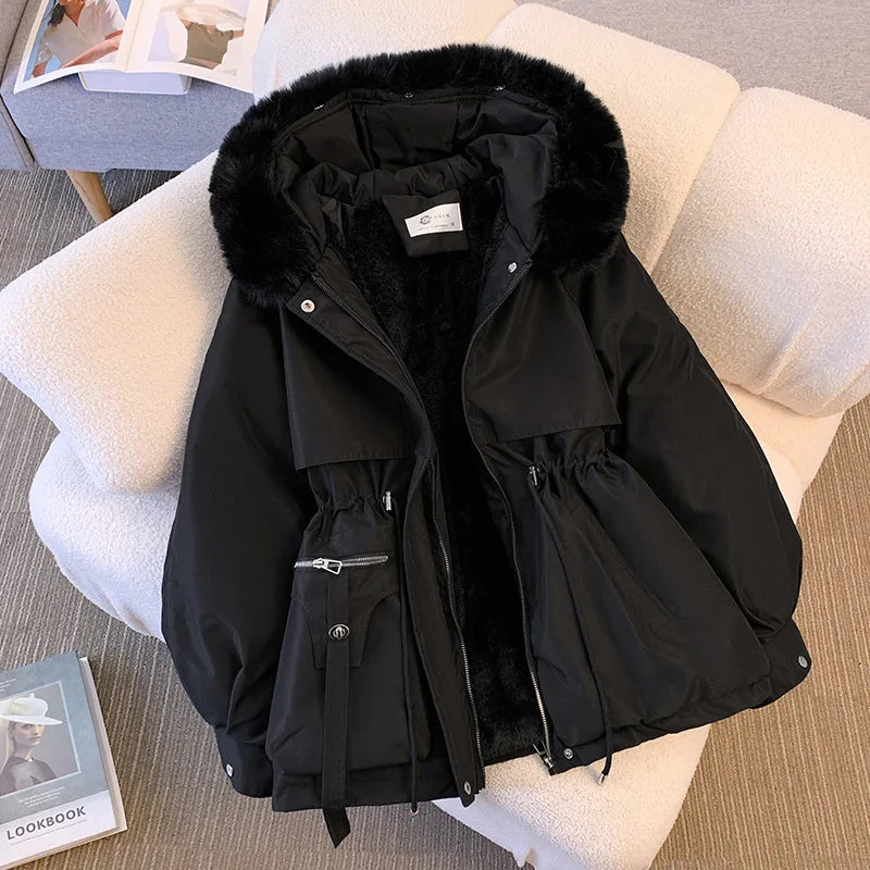 Fleece Lined Hooded Winter Puffer