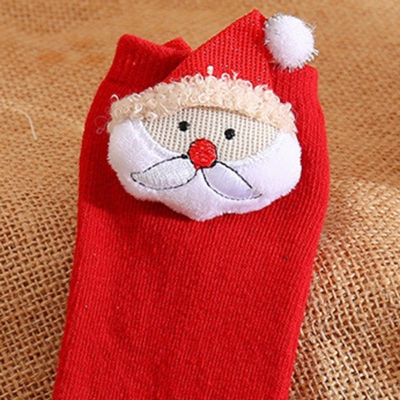 Festive Toddler Reindeer Winter Socks