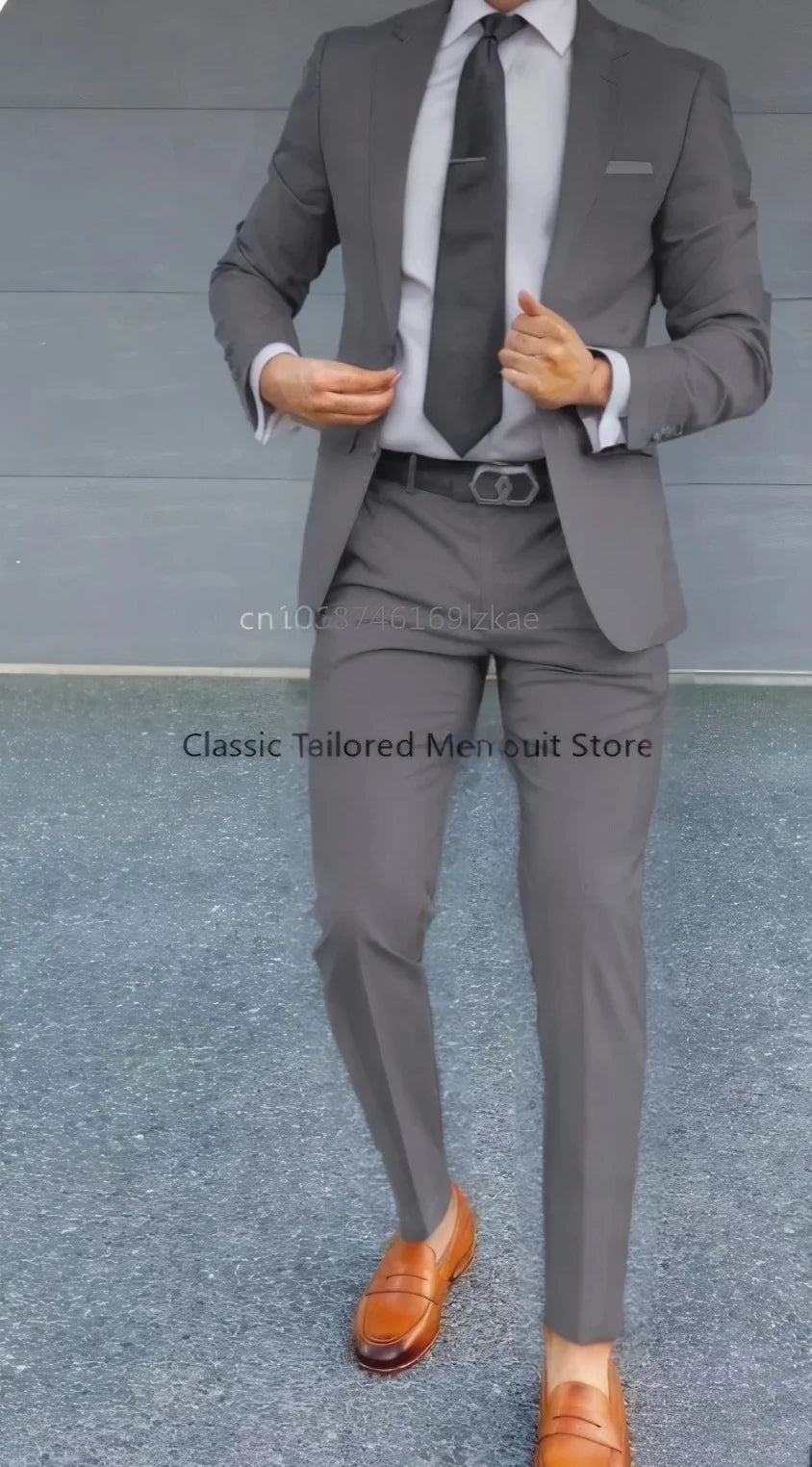 Slim Formal Two Piece Suit