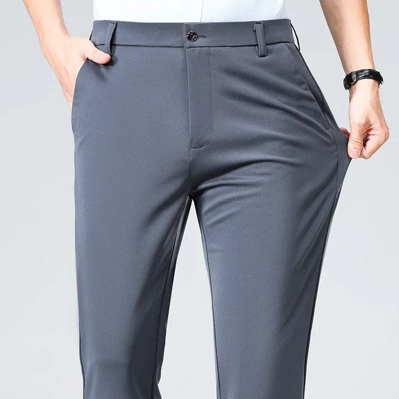 Classic Wrinkle-Resistant Suit Pants