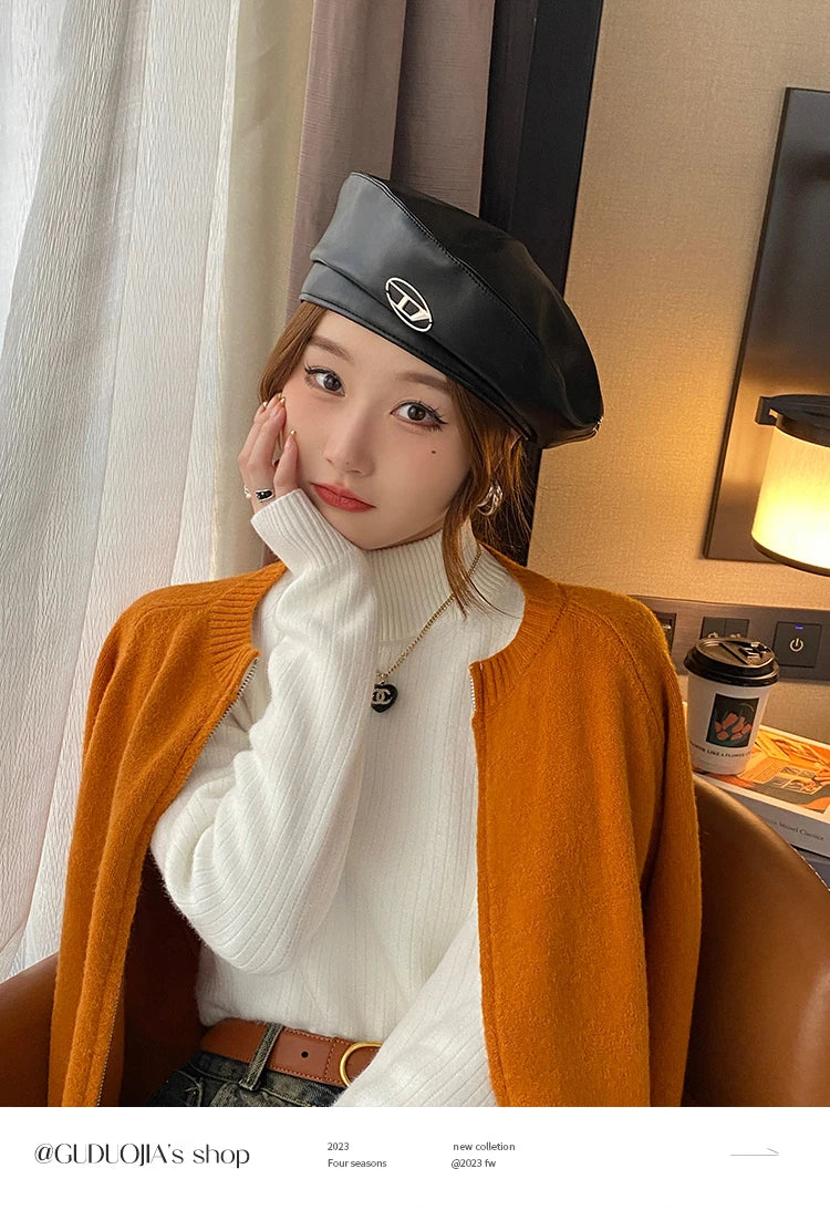 Thermal Turtleneck Fleece Knit Pullover