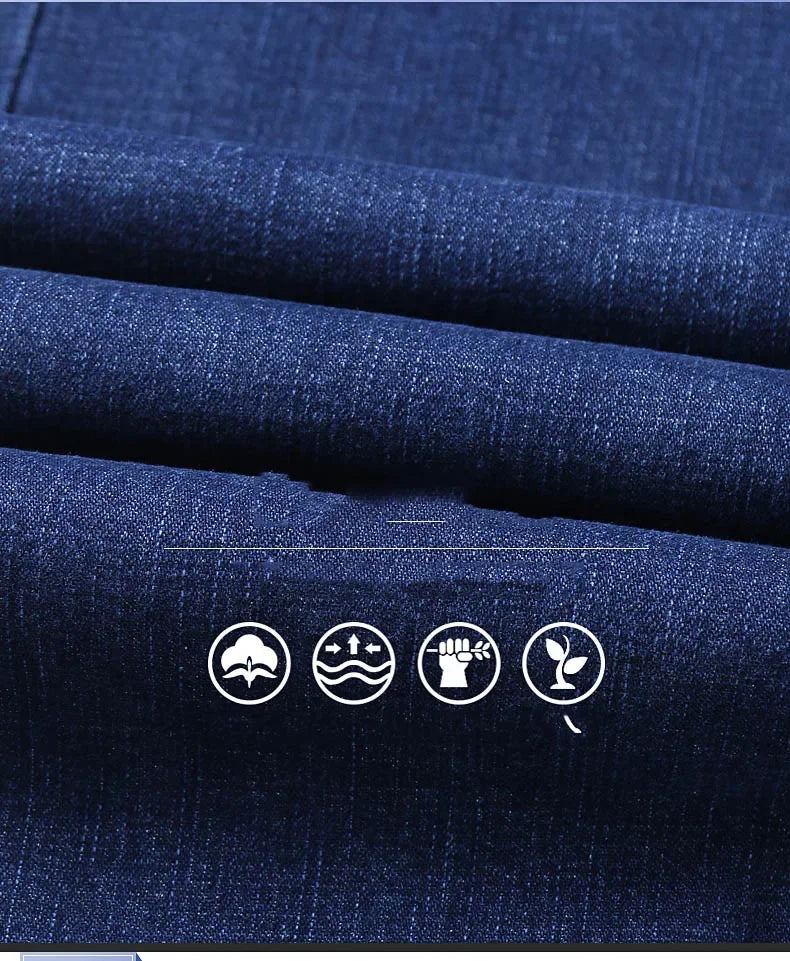 2025 Men's Jeans Casual Stretch Classic Blue Black Denim Pants Men's Texture Jeans Versatile Item Interprets Denim Fashion offic