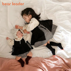 Plaid Baby A-Line Dress Suit