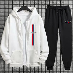 Womens Tracksuit Set 2026 Streetwear Paris Fashion 2 Pieces Outfit Zipper Hoodie and Joggers Autumn Winter Casual Sportswear