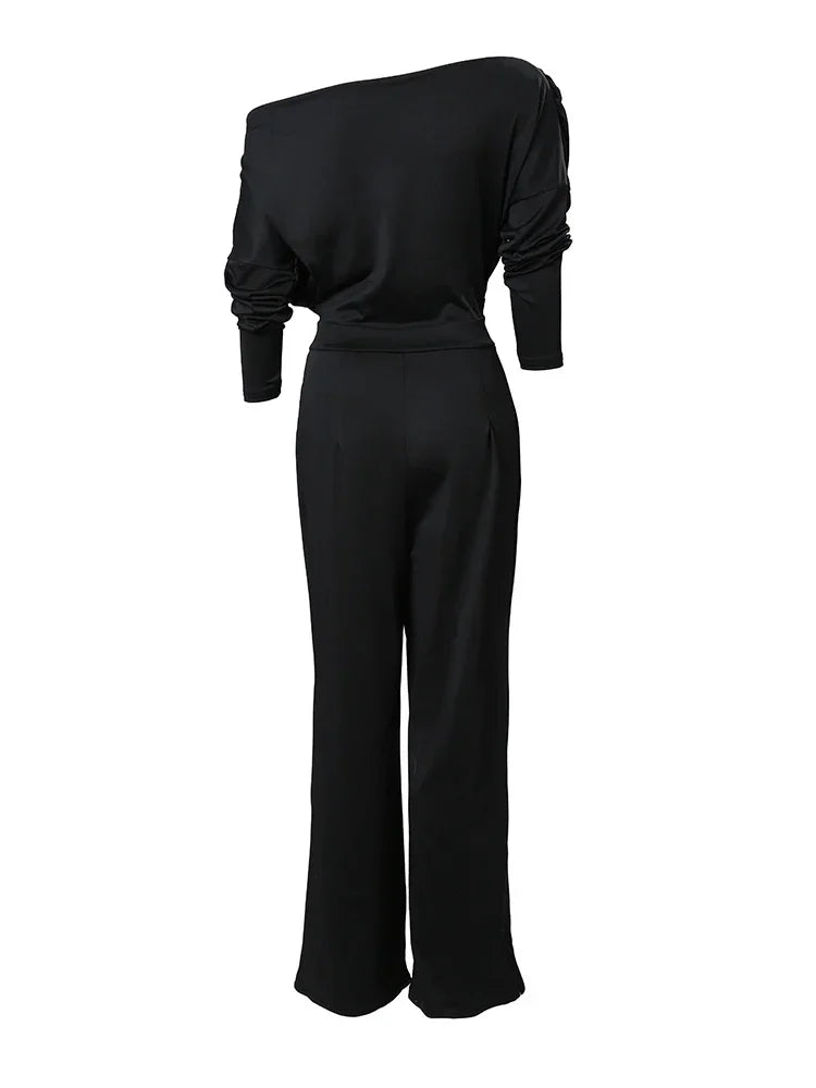 Elegant Office Wide Leg Jumpsuit