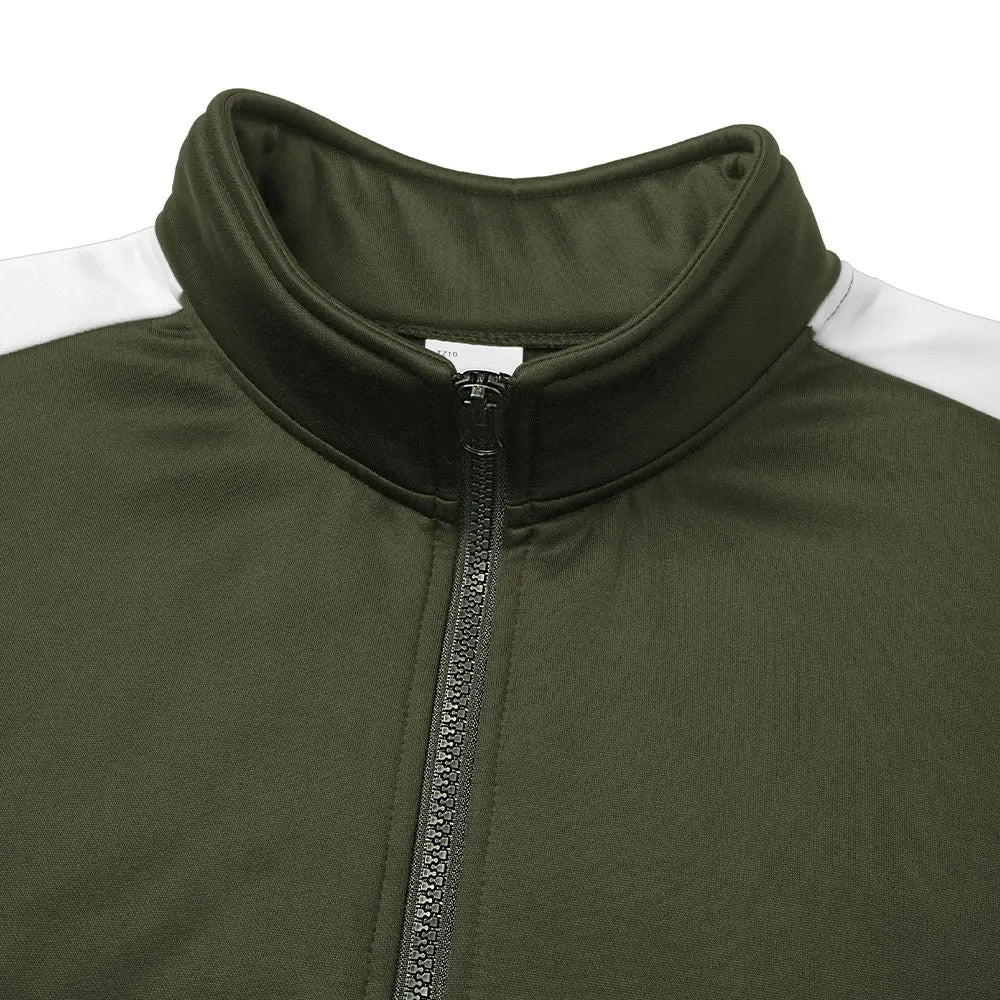 Men's Casual Tracksuit Zip Up Stand Collar Jacket & Sweatpants Classic Striped Suit for Men Fall Winter Daily Outdoor Streetwear