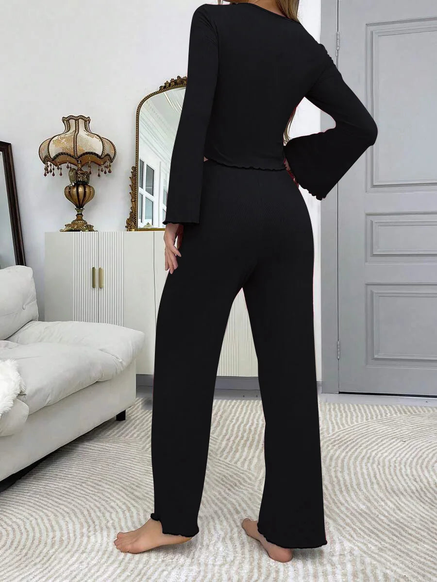 Soft Knit Autumn Pajama Set