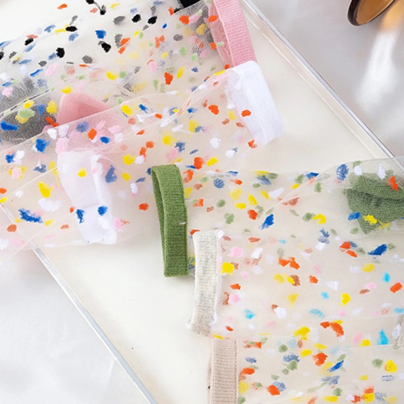 Sheer Lace Summer Spot Socks