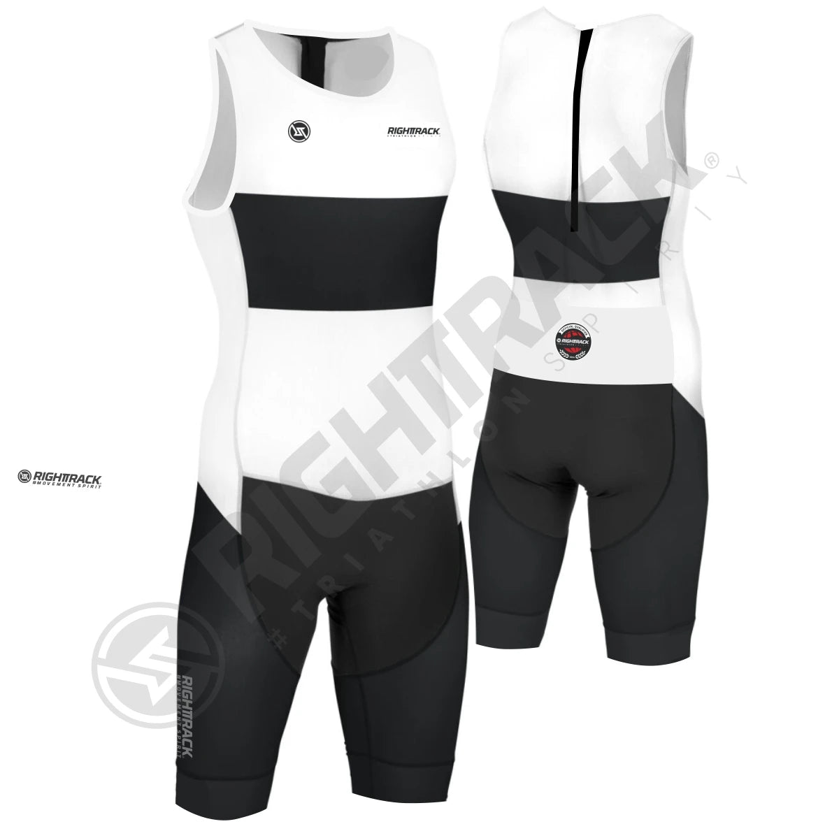 RIGHTTRACK Trisuit MEN'S Triathlon Jumpsuit Summer Skinsuit Swimming Cycling Running Competition Apparel Custom Names Flags