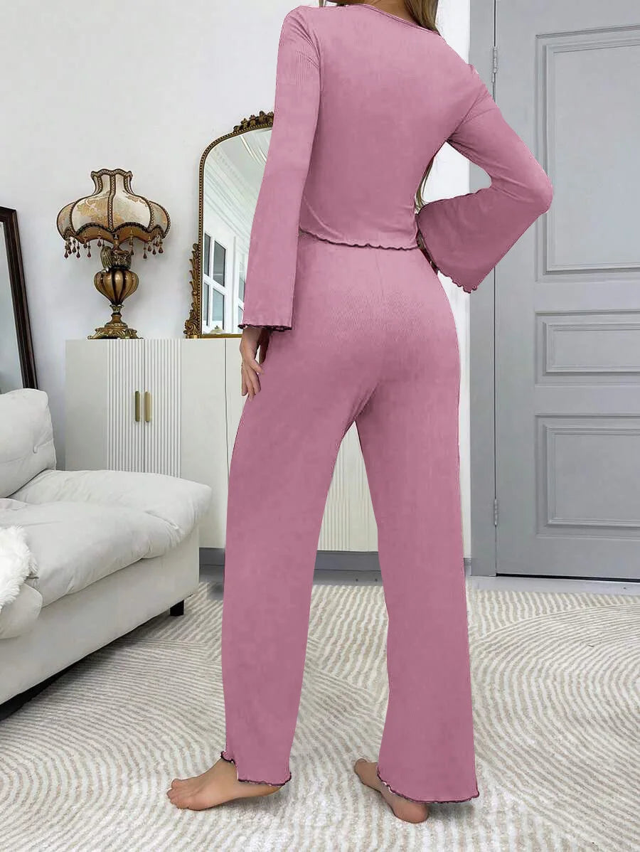 Soft Knit Autumn Pajama Set