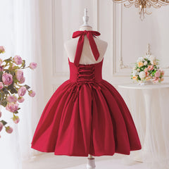 Elegant Bridesmaid Princess Girls Dress