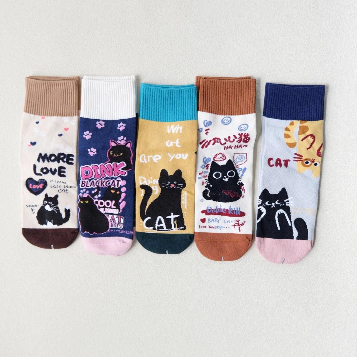 Playful Cat Crew Sock Pack