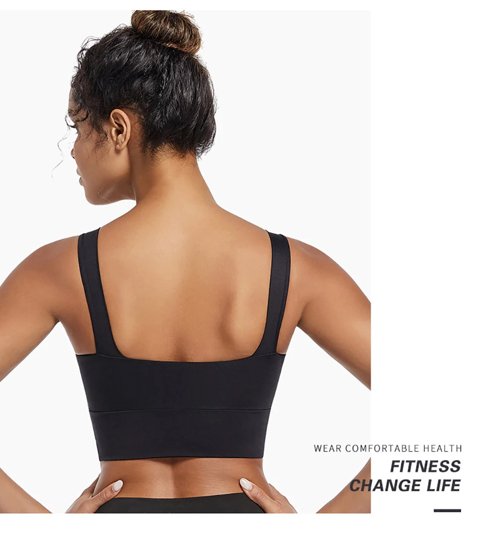 High Impact Sports Bras for Women High Support Padded Sports Bra Workout Fitness Crop Top for Women Racerback Bra for Yoga