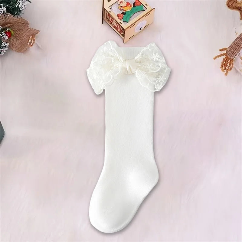 Baby Girl Lace Knee Socks